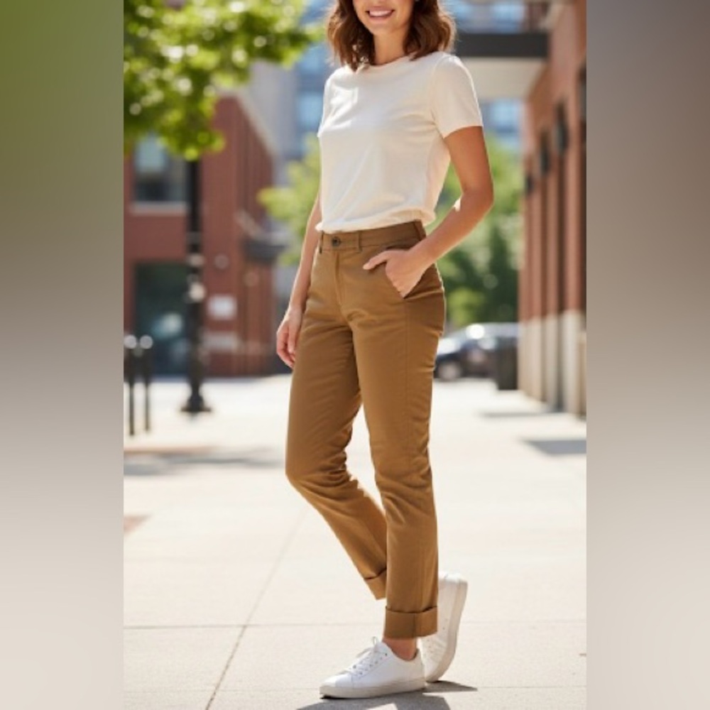 Massimo Dutti Tan Trousers